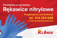 W sprzedaży rękawice nitrylowe